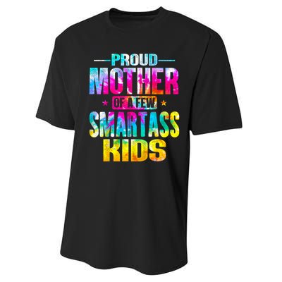 Proud Mother Of A Few Smartass Kidss MotherS Day Performance Sprint T-Shirt