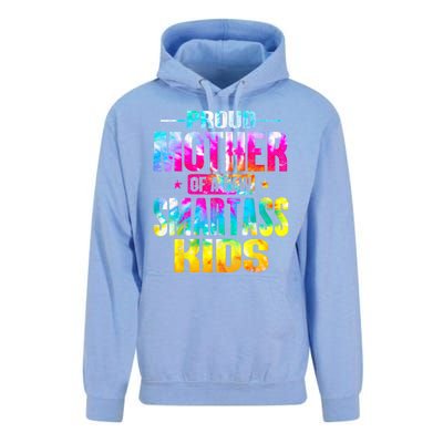 Proud Mother Of A Few Smartass Kidss MotherS Day Unisex Surf Hoodie