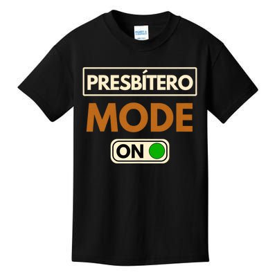 PresbíTero Mode On Christianity Minister And Church Deacon Kids T-Shirt