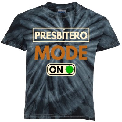 PresbíTero Mode On Christianity Minister And Church Deacon Kids Tie-Dye T-Shirt