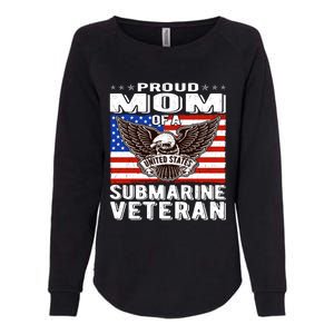 Proud Mom Of Us Submarine Veteran Patriotic Military Mother Gift Womens California Wash Sweatshirt