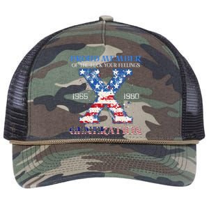 Proud Member Of The Fuck Your Feelings Gen X Usa 4th Of July Retro Rope Trucker Hat Cap