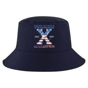 Proud Member Of The Fuck Your Feelings Gen X Usa 4th Of July Cool Comfort Performance Bucket Hat