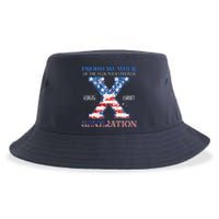 Proud Member Of The Fuck Your Feelings Gen X Usa 4th Of July Sustainable Bucket Hat