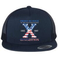 Proud Member Of The Fuck Your Feelings Gen X Usa 4th Of July Flat Bill Trucker Hat