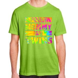 Proud Mommy Of Twins Gift Mother Twin Mom Cute Gift Adult ChromaSoft Performance T-Shirt