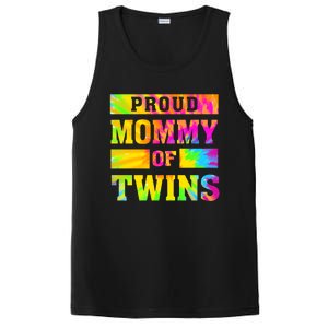 Proud Mommy Of Twins Gift Mother Twin Mom Cute Gift PosiCharge Competitor Tank