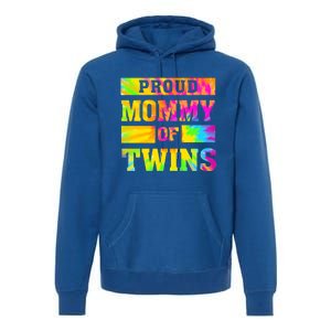 Proud Mommy Of Twins Gift Mother Twin Mom Cute Gift Premium Hoodie