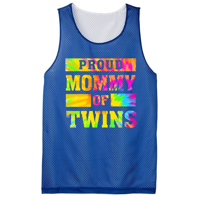 Proud Mommy Of Twins Gift Mother Twin Mom Cute Gift Mesh Reversible Basketball Jersey Tank