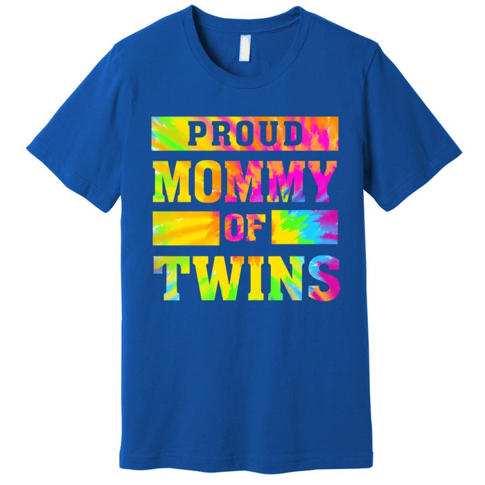 Proud Mommy Of Twins Gift Mother Twin Mom Cute Gift Premium T-Shirt