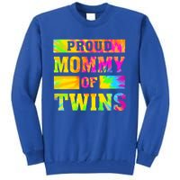 Proud Mommy Of Twins Gift Mother Twin Mom Cute Gift Tall Sweatshirt