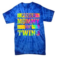 Proud Mommy Of Twins Gift Mother Twin Mom Cute Gift Tie-Dye T-Shirt