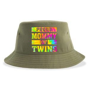 Proud Mommy Of Twins Gift Mother Twin Mom Cute Gift Sustainable Bucket Hat