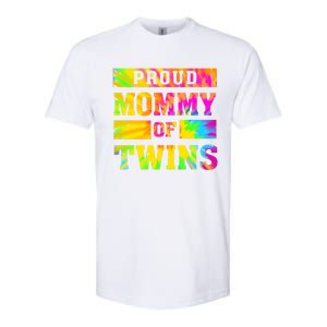 Proud Mommy Of Twins Gift Mother Twin Mom Cute Gift Softstyle CVC T-Shirt