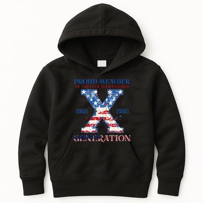 Proud Member Of The Fuck Your Feelings Gen X Usa 4th Of July Kids Hoodie