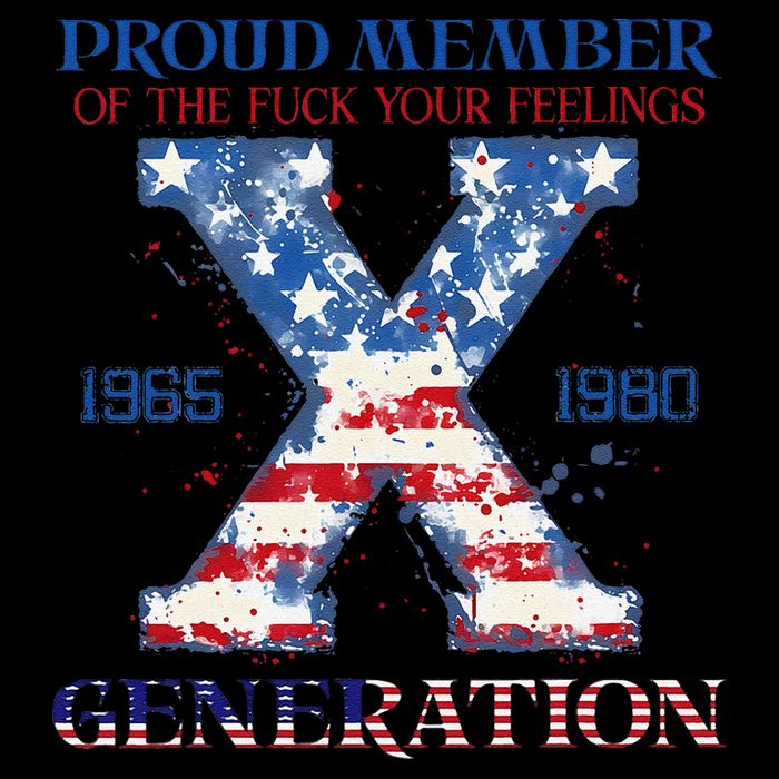 Proud Member Of The Fuck Your Feelings Gen X Usa 4th Of July Kids T-Shirt