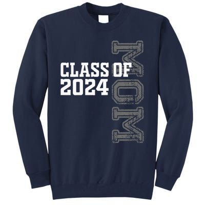 Proud Mom Of A Class Of 2024 Graduate Senior 24 Graduation Tall Sweatshirt