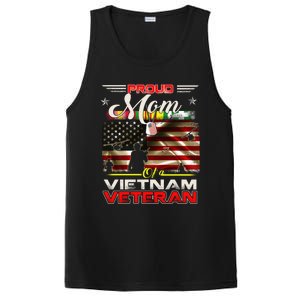 Proud Mom Of Vietnam Veteran Cool Gift Funny Gift PosiCharge Competitor Tank