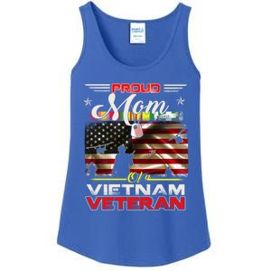 Proud Mom Of Vietnam Veteran Cool Gift Funny Gift Ladies Essential Tank