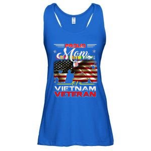 Proud Mom Of Vietnam Veteran Cool Gift Funny Gift Ladies Essential Flowy Tank