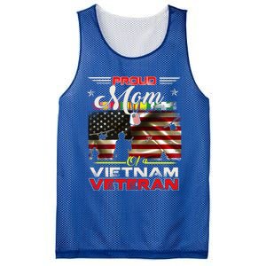 Proud Mom Of Vietnam Veteran Cool Gift Funny Gift Mesh Reversible Basketball Jersey Tank