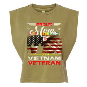 Proud Mom Of Vietnam Veteran Cool Gift Funny Gift Garment-Dyed Women's Muscle Tee