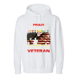 Proud Mom Of Vietnam Veteran Cool Gift Funny Gift Garment-Dyed Fleece Hoodie