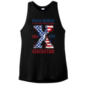 Proud Member Of The Fuck Your Feelings Generation X Ladies PosiCharge Tri-Blend Wicking Tank