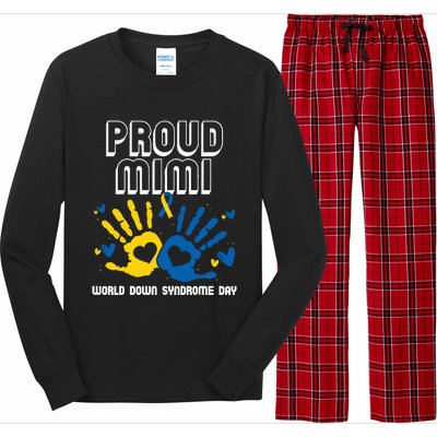 Proud Mimi Of Down Syndrome Family Awareness Matching Long Sleeve Pajama Set