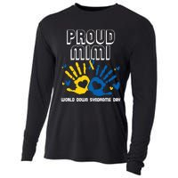 Proud Mimi Of Down Syndrome Family Awareness Matching Cooling Performance Long Sleeve Crew