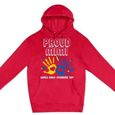 Proud Mimi Of Down Syndrome Family Awareness Matching Premium Pullover Hoodie