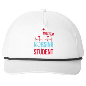 Proud Mother Of A Nursing Student Mom Future Nurse Mom Gift Snapback Five-Panel Rope Hat