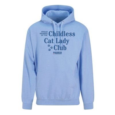 Proud Member Of The Childless Cat Lady Club Harris For President 2024 Unisex Surf Hoodie