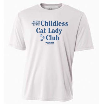 Proud Member Of The Childless Cat Lady Club Harris For President 2024 Cooling Performance Crew T-Shirt