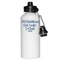 Proud Member Of The Childless Cat Lady Club Harris For President 2024 Aluminum Water Bottle