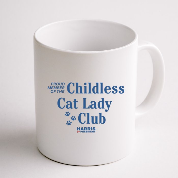 Proud Member Of The Childless Cat Lady Club Harris For President 2024 Coffee Mug