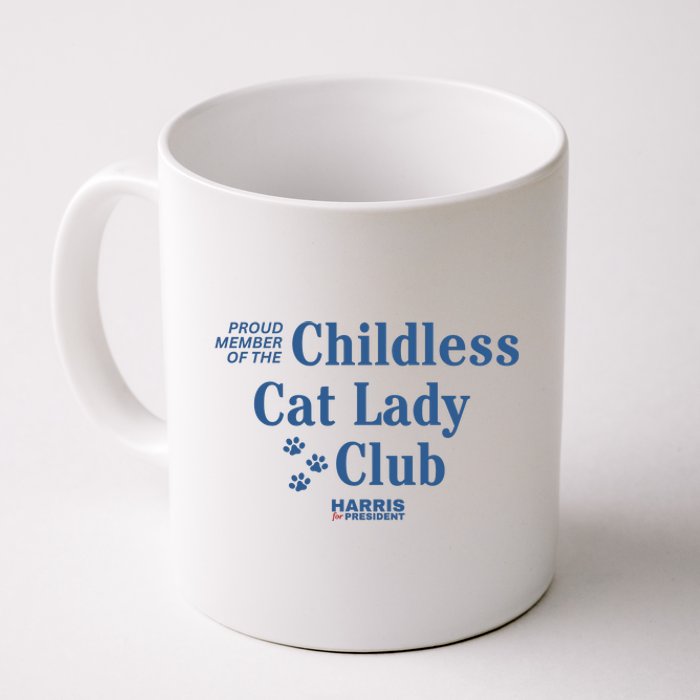 Proud Member Of The Childless Cat Lady Club Harris For President 2024 Coffee Mug