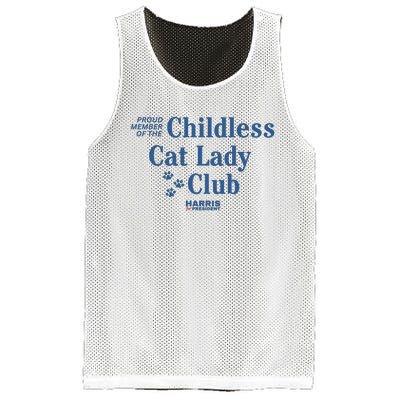 Proud Member Of The Childless Cat Lady Club Harris For President 2024 Mesh Reversible Basketball Jersey Tank