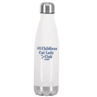 Proud Member Of The Childless Cat Lady Club Harris For President 2024 Stainless Steel Insulated Water Bottle