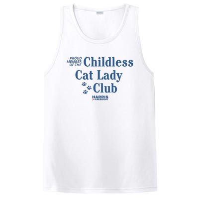 Proud Member Of The Childless Cat Lady Club Harris For President 2024 PosiCharge Competitor Tank