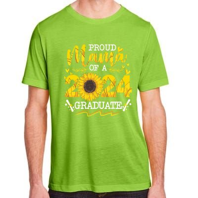 Proud Mama Of A Class 2024 Graduate Funny Gift Sunflower Senior Gift Adult ChromaSoft Performance T-Shirt