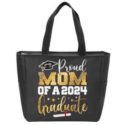 Proud Mom Of A 2024 Graduate Class Senior Zip Tote Bag