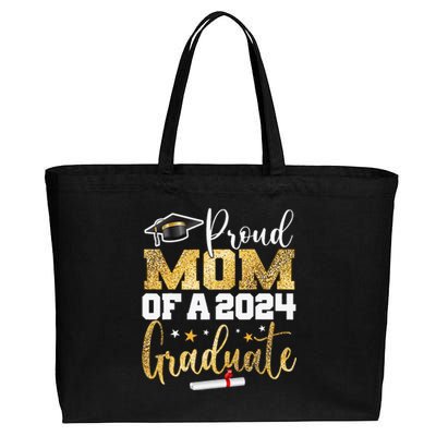 Proud Mom Of A 2024 Graduate Class Senior Cotton Canvas Jumbo Tote