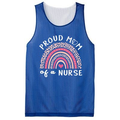 Proud Mom Of A Nurse Rainbow Mothers Day Nurse Mom Gift Mesh Reversible Basketball Jersey Tank