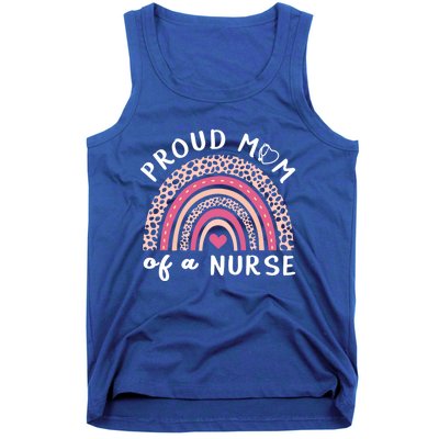 Proud Mom Of A Nurse Rainbow Mothers Day Nurse Mom Gift Tank Top