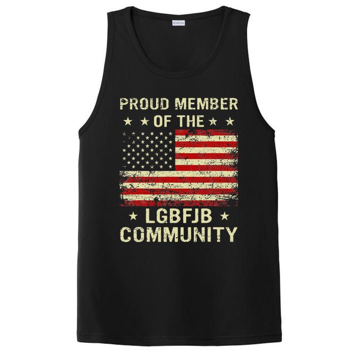 Proud Member Of Lgbfjb Community Anti Biden Us Flag PosiCharge Competitor Tank