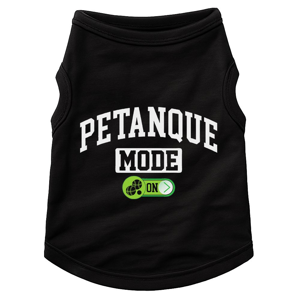 Petanque Mode On Funny Boules Petanque Player Coach Doggie Tank