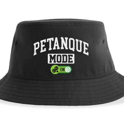 Petanque Mode On Funny Boules Petanque Player Coach Sustainable Bucket Hat