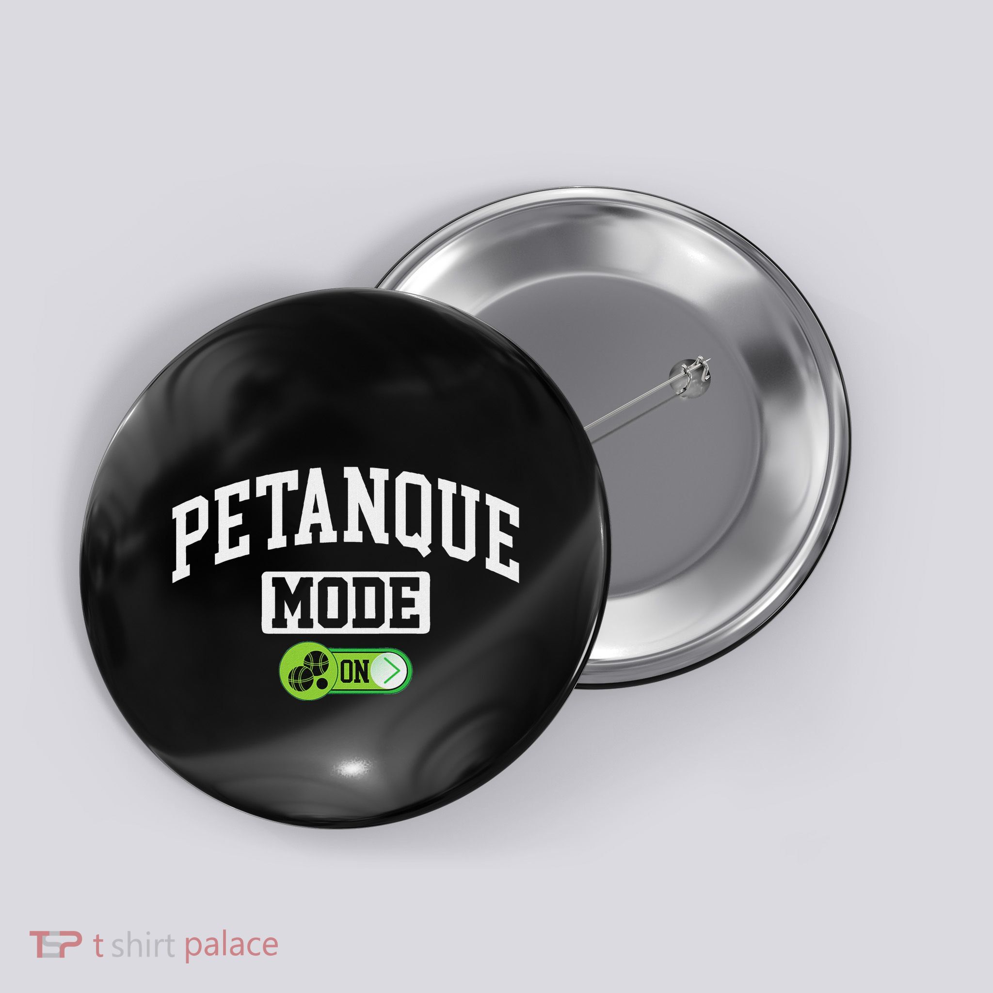Petanque Mode On Funny Boules Petanque Player Coach Button