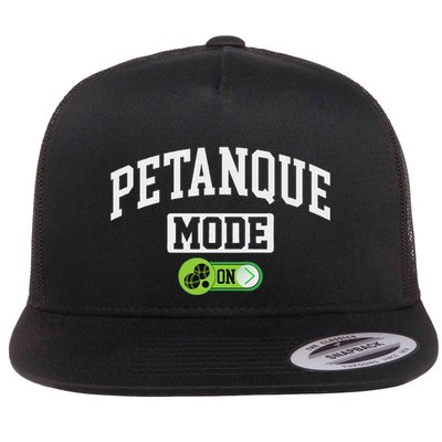 Petanque Mode On Funny Boules Petanque Player Coach Flatbill Hat
